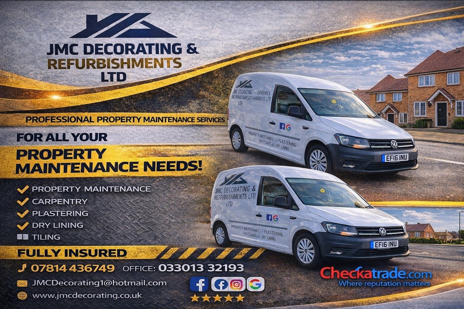 JMC Decorating branded van